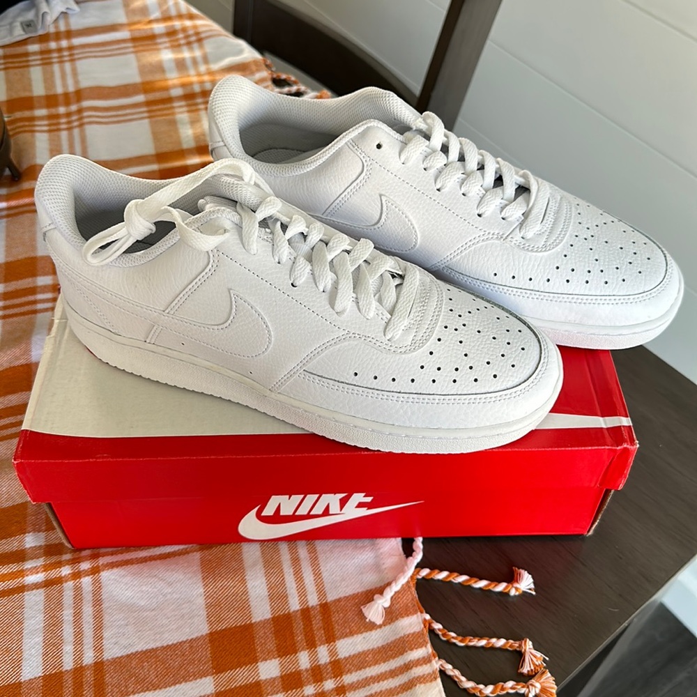 White Nike Court Vision